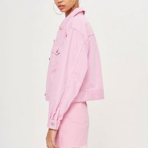 Topshop Bubblegum Pink Denim Jacket